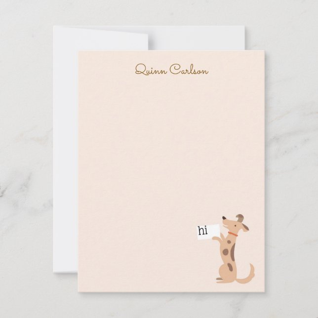 Pup  note card (Front)