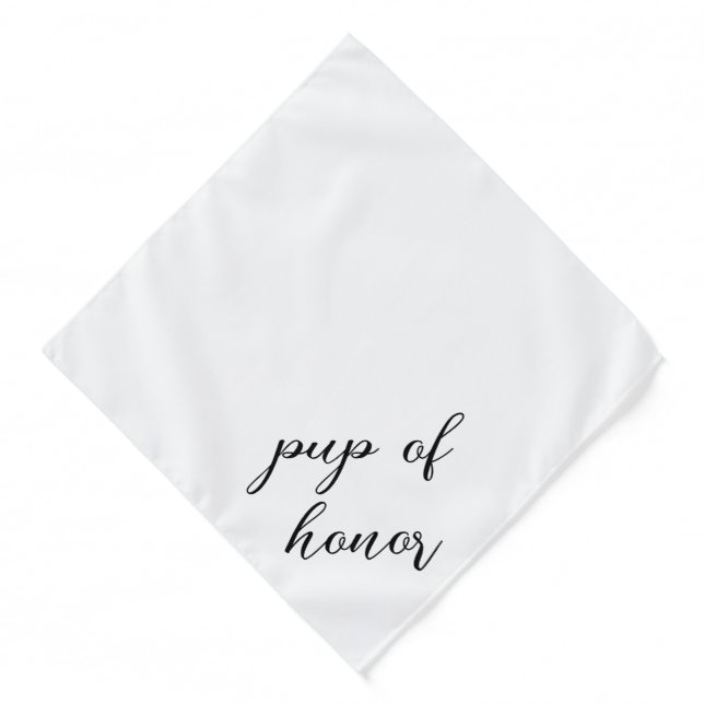 Pup Of Honor Dog Bandana (Front)