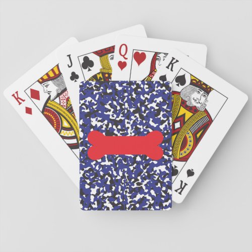 Pup Pride Inspired Camo Design Classic Playing Car Playing Cards