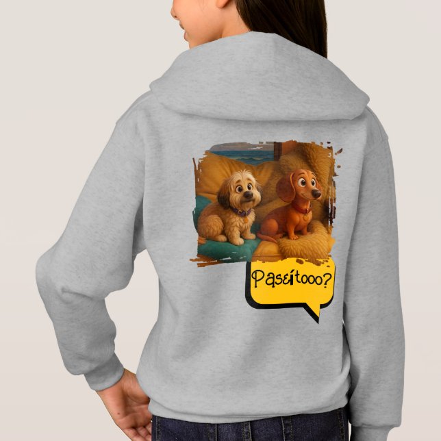 Pup Sisters Adventurers Hoodie Sweatshirt (Back)