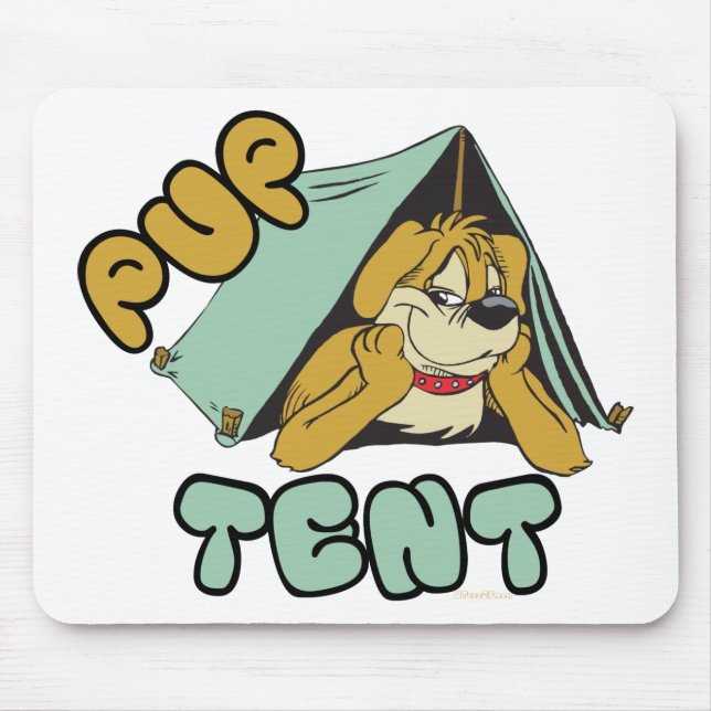 Pup Tent Camping Mouse Pad (Front)