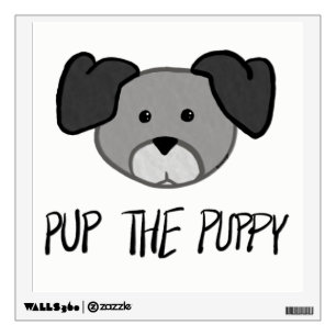 Pup the Puppy -Baby / Kids Room Fun Wall Decal