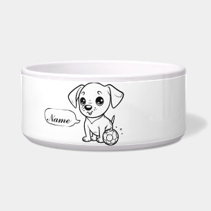 "Pup Toons Bowl"? 🐶🖤🤍 Bowl