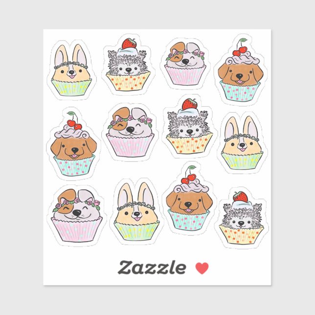 Pupcake Sticker Set (Sheet)
