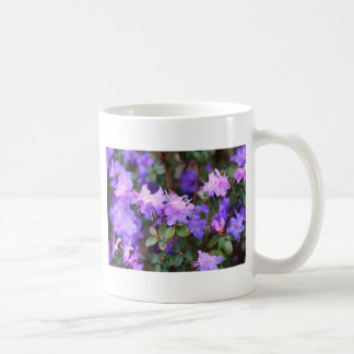 puple azalea flowering bush coffee mug