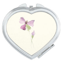 Puple Petals compact mirror
