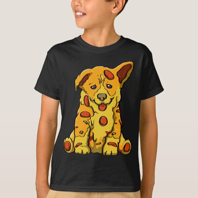 Pupperoni Pizza Love Funny Women Dog Lovers Puppy T-Shirt (Front)