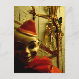 Puppet Face Postcard
