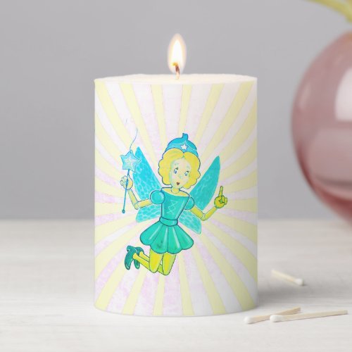 Puppet Fairy Pillar Candle