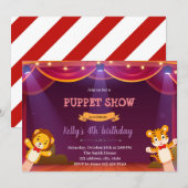 Puppet show birthday invitation | Zazzle