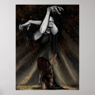 Puppet Woman In Love Poster Print - Painting Art