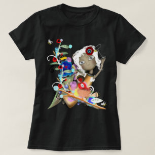 Puppet wonderland leafs botanical bottle key T-Sh T-Shirt