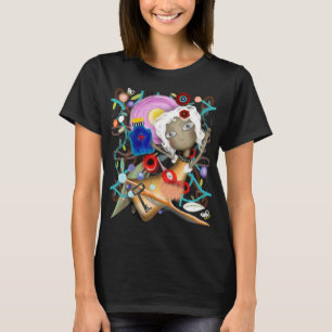 Puppet wonderland leafs botanical bottle key T-Shirt