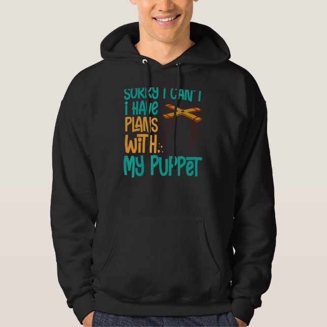 Puppeteer Doll Ventriloquist Puppet Theater Puppet Hoodie (Front)