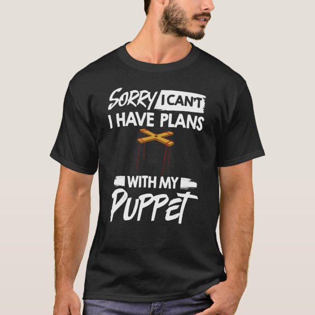 Puppeteer Doll Ventriloquist Puppet Theater Puppet T-Shirt (Front)