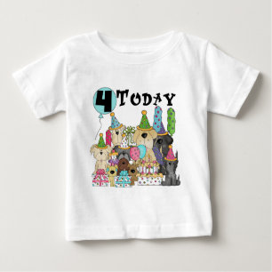 Puppies 4th Birthday Bash Tshirts and Gifts