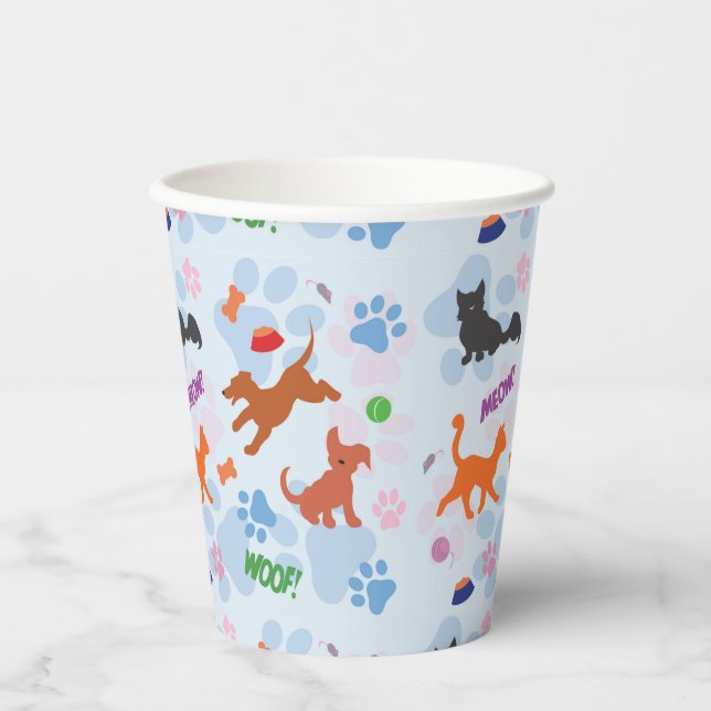 Puppies and Kittens Paper Cup (Front)