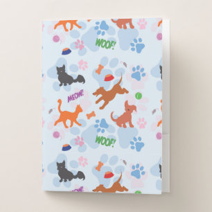 Puppies and Kittens Pocket Folder