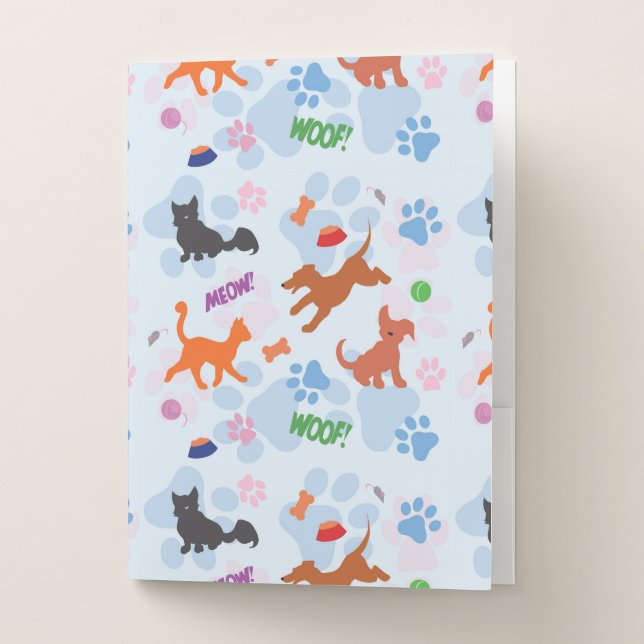 Puppies and Kittens Pocket Folder (Front)