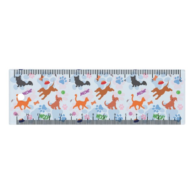 Puppies and Kittens Ruler (Front)