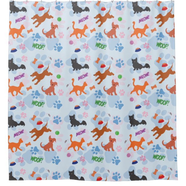 Puppies and Kittens Shower Curtain (Front)