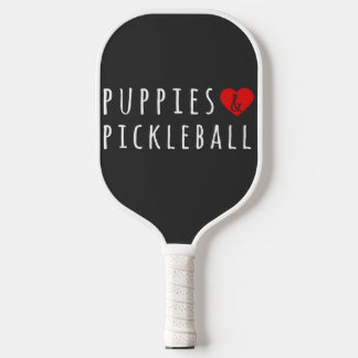 Puppies And Pickelball Cute Pickelball Men Women Pickleball Paddle