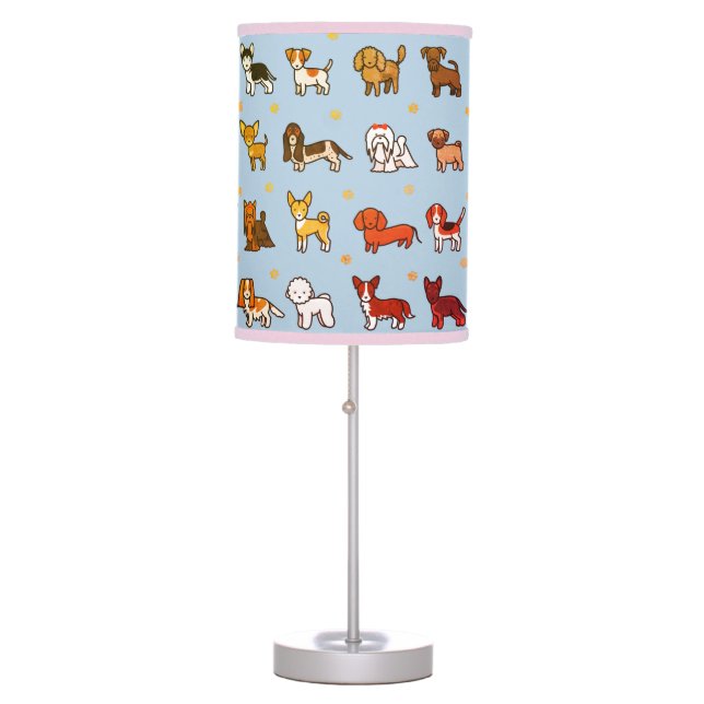 Puppies Dog Fun Childs  Table Lamp (Front)