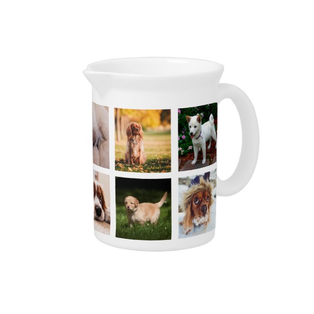 Puppies Dogs Instagram Photos Beverage Pitcher (Right)
