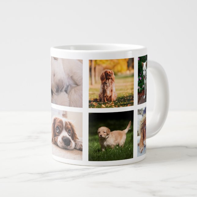 Puppies Dogs Instagram Photos Giant Coffee Mug (Front Right)