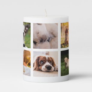 Puppies Dogs Instagram Photos Pillar Candle