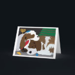 Puppies Holiday Card<br><div class="desc">A card to celebrate Christmas,  Chanukah,  and puppies.</div>