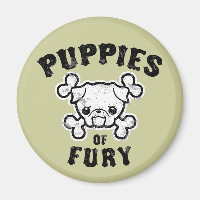Puppies of Fury Magnet (Front)