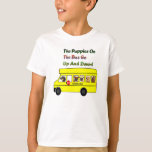 Puppies On School Bus Kids T- Shirt at Zazzle