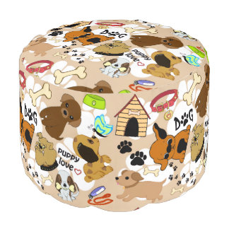 Puppies Pouf