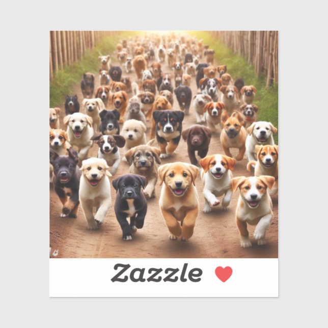 Puppies Sticker (Sheet)