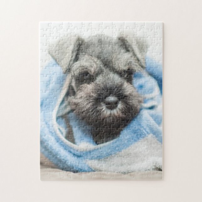 Puppy After Bath Jigsaw Puzzle (Vertical)
