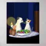 Puppy and Blossom Poster