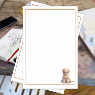 Puppy and Butterflies Post-it Notes