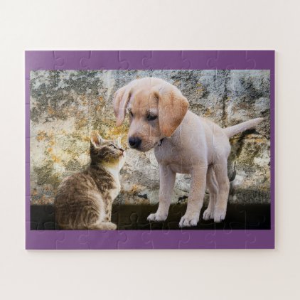 Puppy And Kitten Jigsaw Puzzle