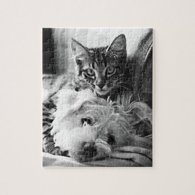 Puppy and Kitten Puzzle (Vertical)