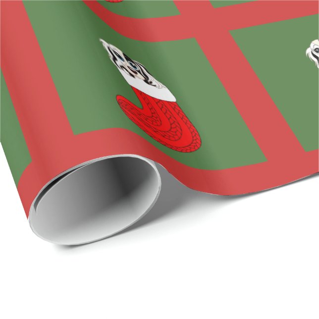 Puppy and Sock Wrapping Paper (Roll Corner)