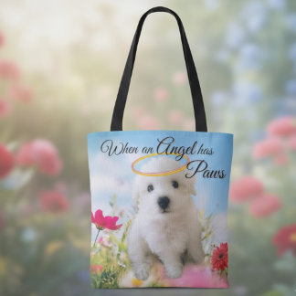 Puppy Angel  Tote Bag