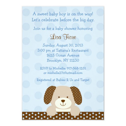 Dog Baby Shower Invitations 9