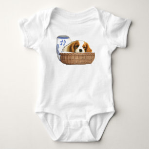 Puppy Basket Baby Bodysuit