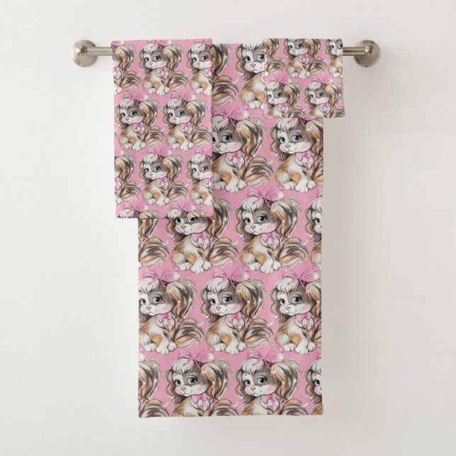 Puppy Bath Towel Set (Insitu)