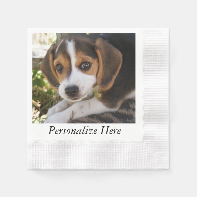 Puppy Beagles Napkins (Front)