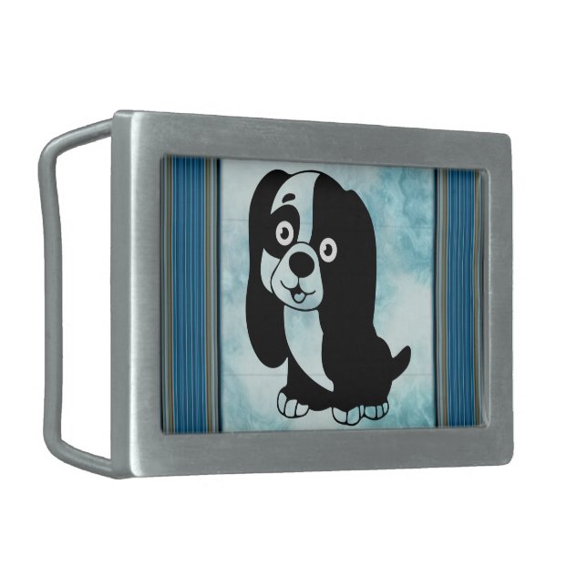 Puppy Belt Buckle (Front Left)