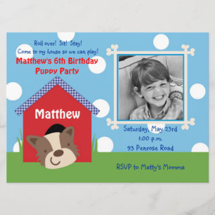 Puppy Birthday Invitation