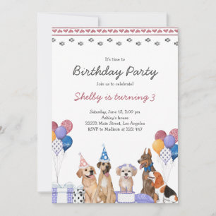 Puppy Birthday Invitation