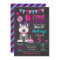 Puppy Birthday Invitation Girl Paw-ty Husky